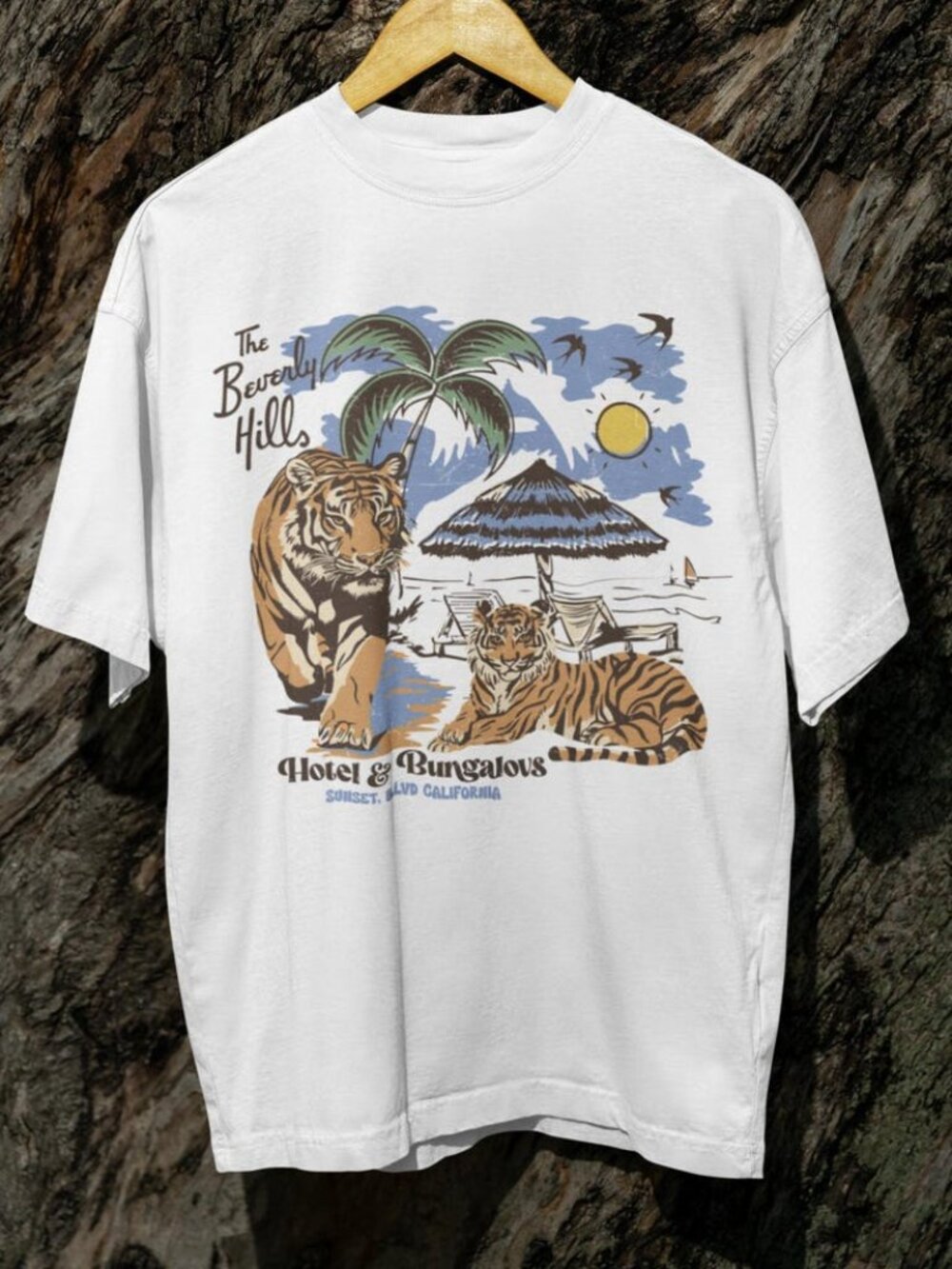 Summer T-Shirts Oversized Beach Shirts Cute Boho Vintage Distressed Style Tees